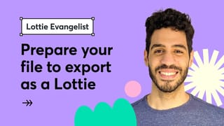 How to prepare your file in Adobe XD to export as a Lottie animation